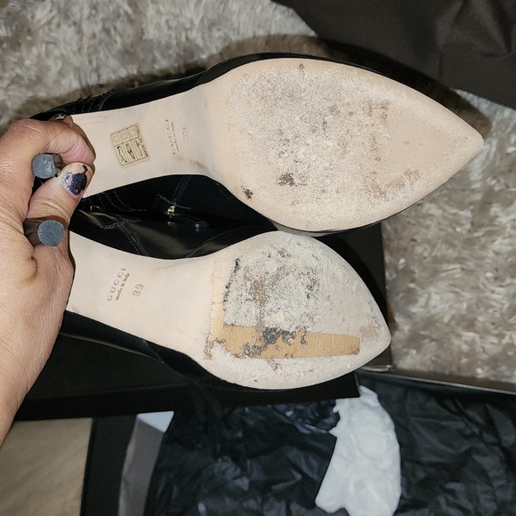 GUCCI riddle badazz KNEE HIGH REAL leather platform knee high boots. WORN 1X - Picture 6 of 12